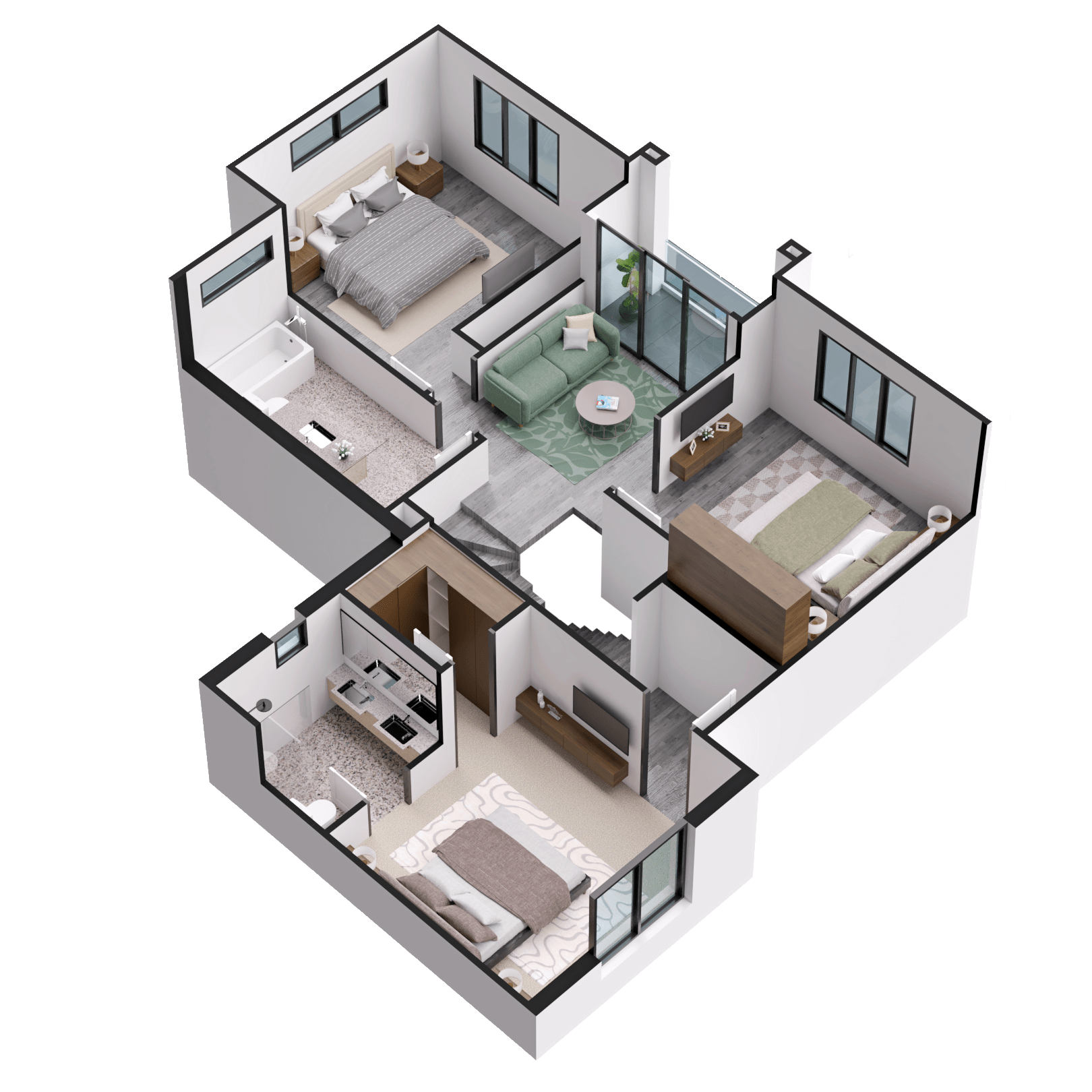 2nd-Floor-3D-Plan