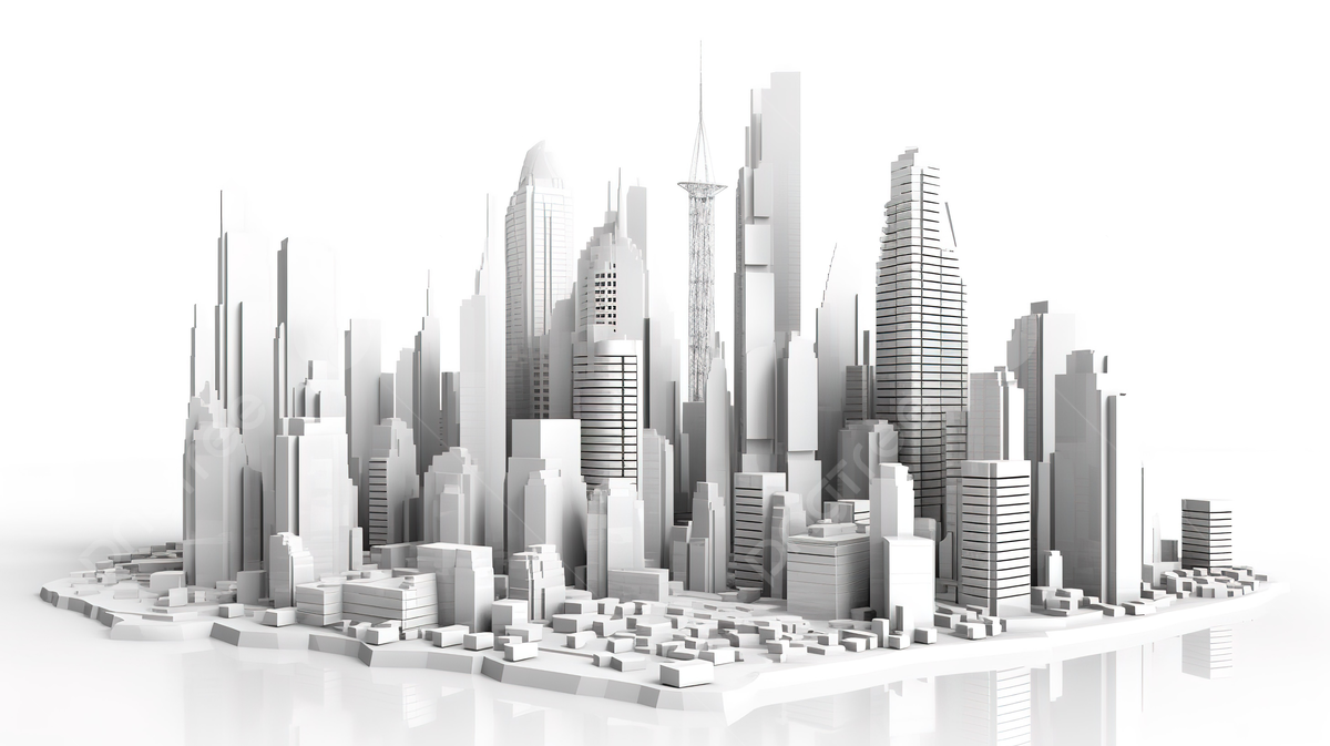 3d-model-of-a-city-with-some-tall-buildings-picture